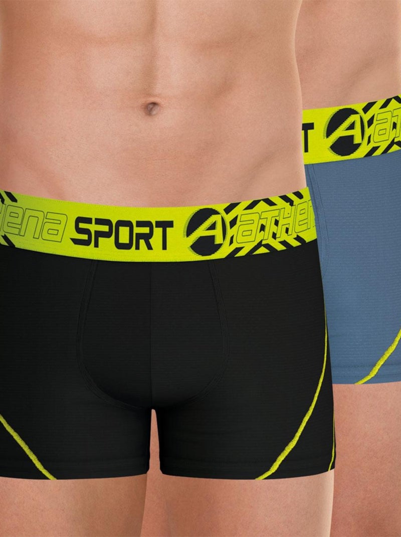 Lot de 2 boxers homme Air Performance Gris souris - Kiabi