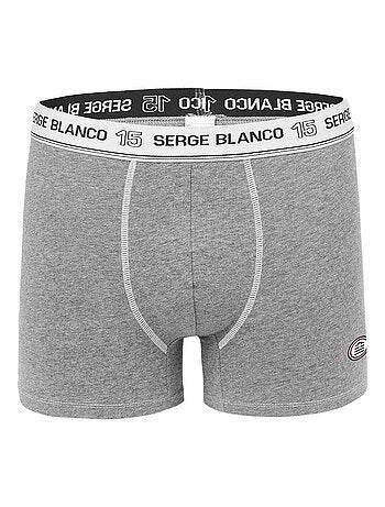 Lot de 2 Boxers homme avec surpiqûres Class Serge Blanco