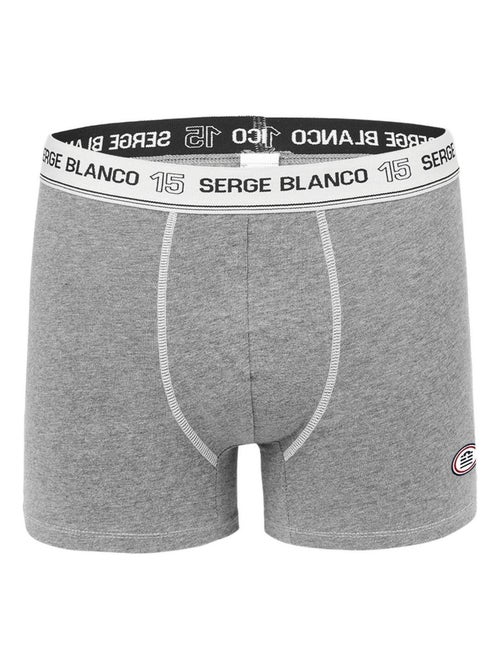 Lot de 2 Boxers homme avec surpiqûres Class Serge Blanco - Kiabi