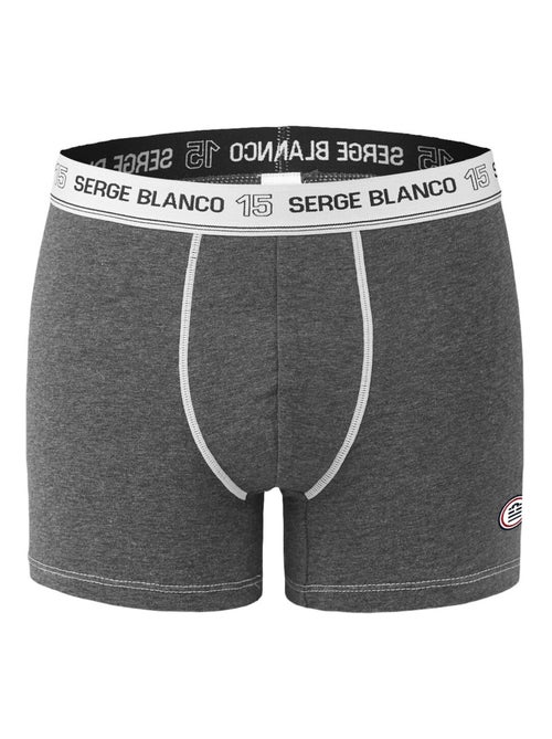 Lot de 2 Boxers homme avec surpiqûres Class Serge Blanco - Kiabi