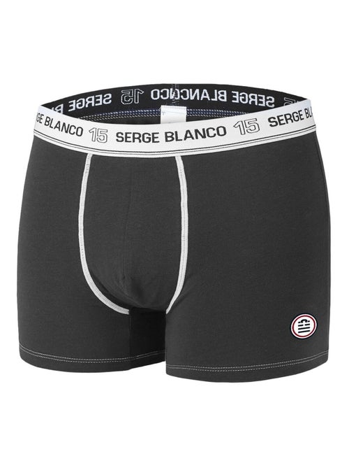 Lot de 2 Boxers homme avec surpiqûres Class Serge Blanco - Kiabi