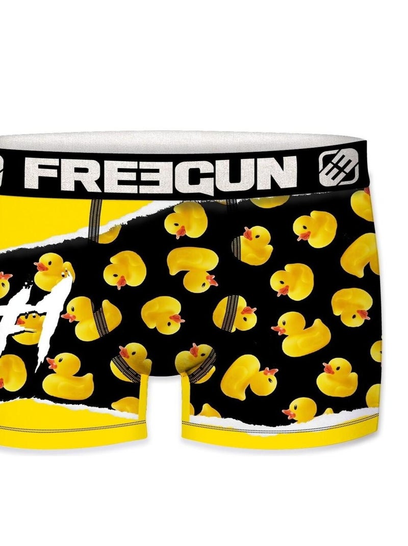 Lot de 2 Boxers homme Best of Anniversary Duck Freegun Jaune - Kiabi