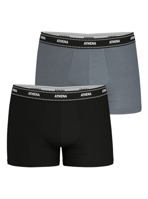 Lot de 2 boxers homme Duo Essentiel Athena - Kiabi