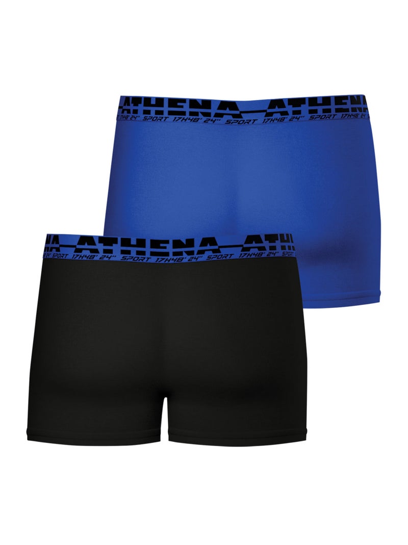 Lot de 2 boxers homme Easy Sport Athena Bleu - Kiabi
