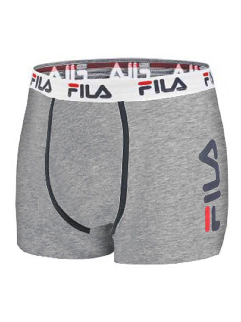 Lot de 2 Boxers homme FU5040 Uni Fila Noir Gris - Kiabi