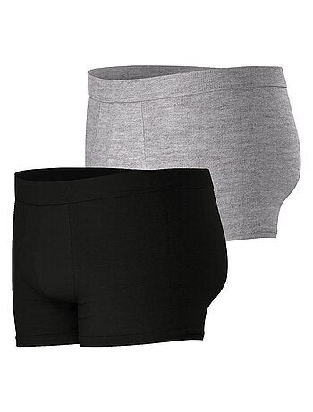 Sasaquoy Boxer - Shorty Sous-vêtements Sexy Pour Hommes Shorts Boxers Caleçons Doux Coton Noir
