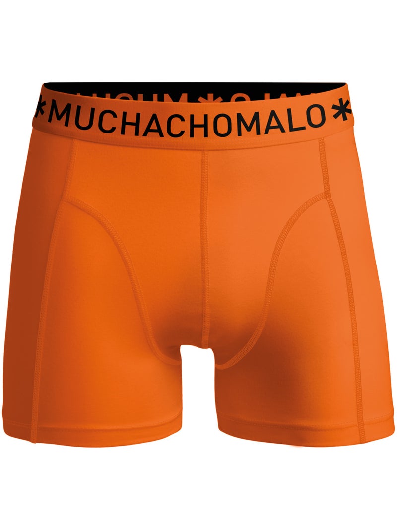 Lot de 2 boxers homme Muchachomalo Noir Orange Noir - Kiabi