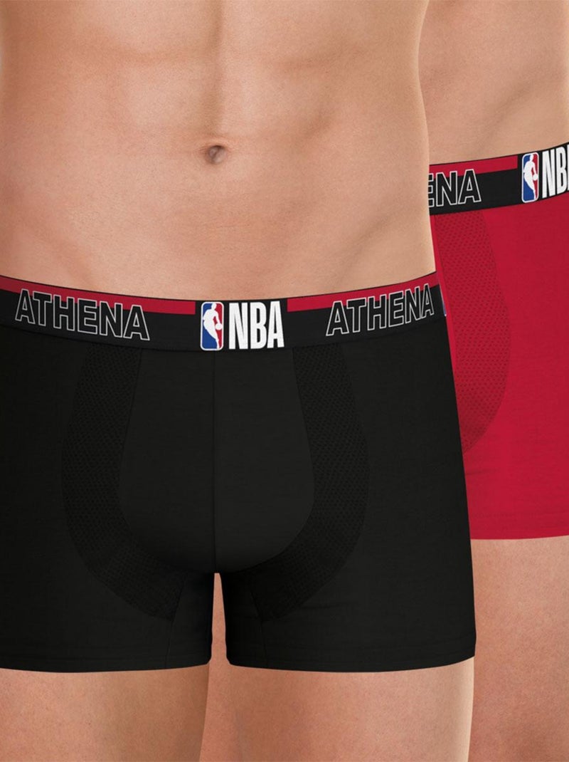 Lot de 2 boxers homme NBA Rouge - Kiabi
