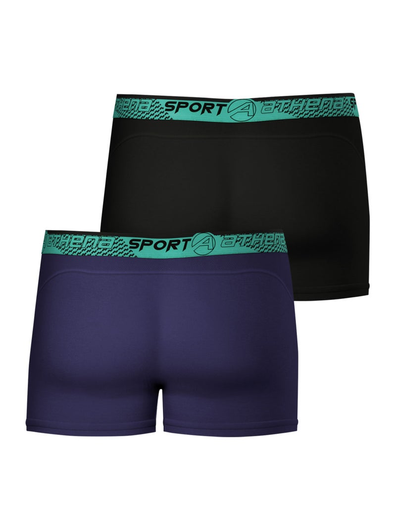 Lot de 2 boxers homme Running Athena Bleu - Kiabi