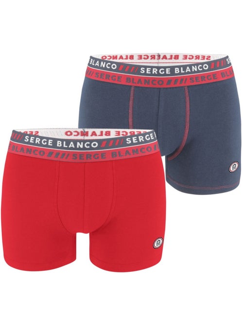 Lot de 2 Boxers homme surpiqûres Class Serge Blanco - Kiabi