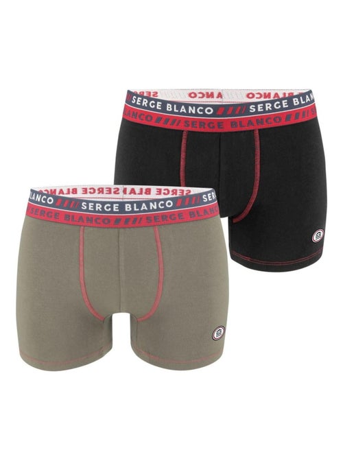 Lot de 2 Boxers homme surpiqûres Class Serge Blanco - Kiabi