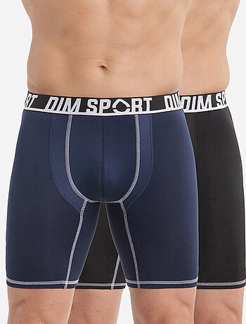 Lot de 2 Boxers Long Microfibre Sport