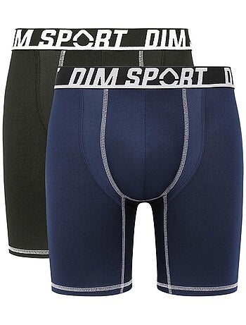 Lot de 2 Boxers Long Microfibre Sport