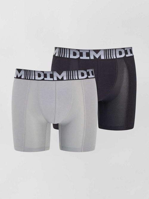 Lot de 2 boxers longs 3D Flex air 'DIM' - Kiabi