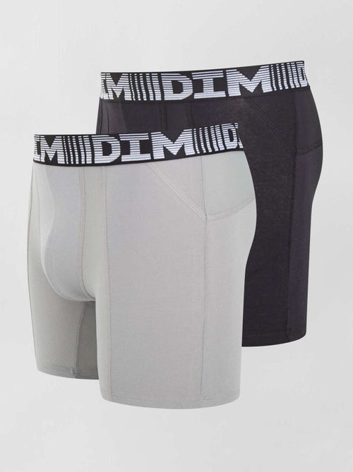 Lot de 2 boxers longs 3D Flex air 'DIM' - Kiabi