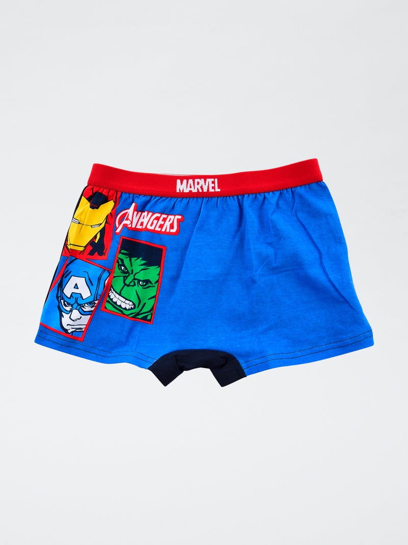 Lot de 2 boxers 'Marvel' 'Avengers en coton Bleu - Kiabi