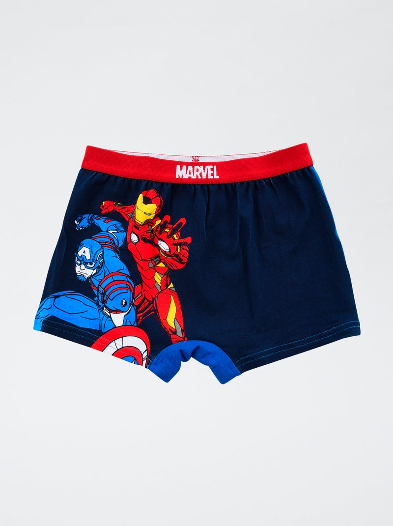 Lot de 2 boxers 'Marvel' 'Avengers en coton Bleu - Kiabi