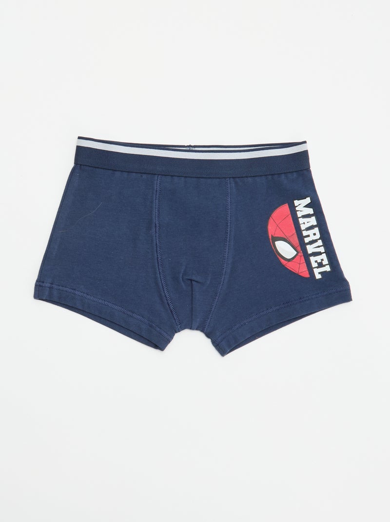 Lot de 2 boxers 'Marvel' 'Spider-man' Bleu - Kiabi