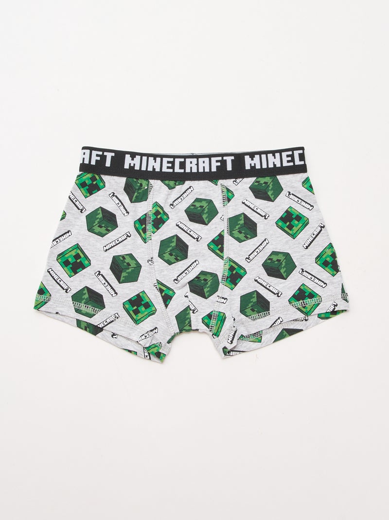 Lot de 2 boxers 'Minecraft' Bleu - Kiabi