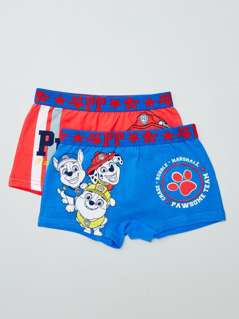 Lot de 2 boxers 'Pat Patrouille' Bleu/rouge - Kiabi