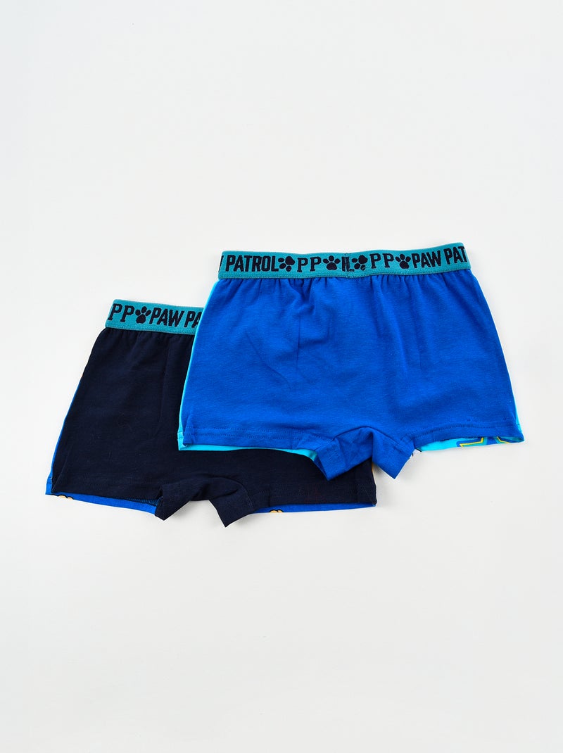 Lot de 2 boxers 'Pat patrouille' en coton Bleu - Kiabi