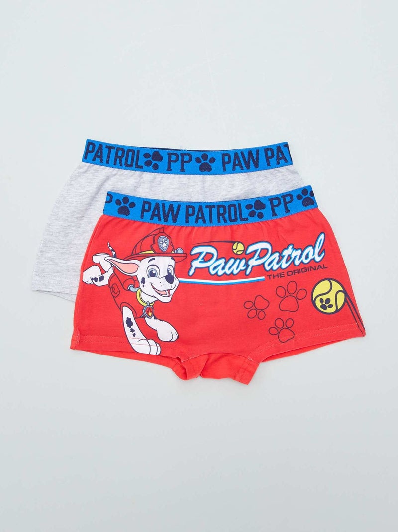 Lot de 2 boxers 'Pat Patrouille' Rouge - Kiabi