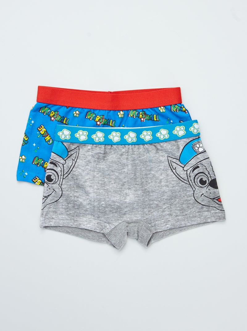 Lot de 2 boxers 'Pat'Patrouille' gris/bleu - Kiabi