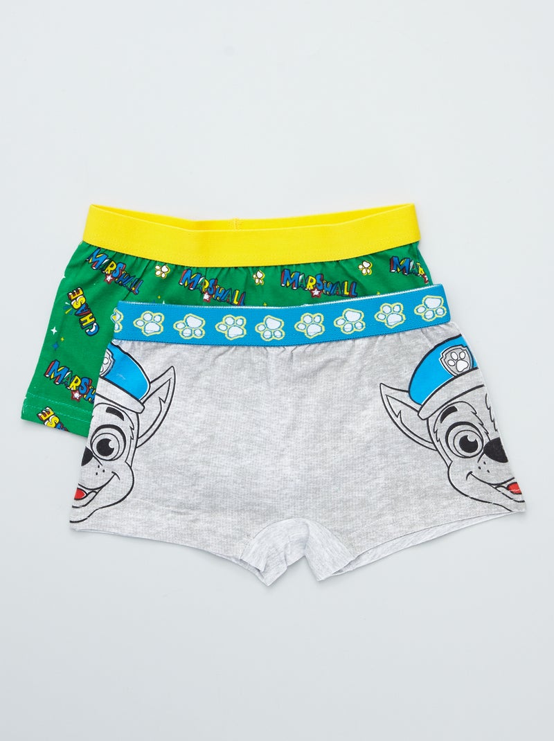 Lot de 2 boxers 'Pat'Patrouille' gris/vert - Kiabi