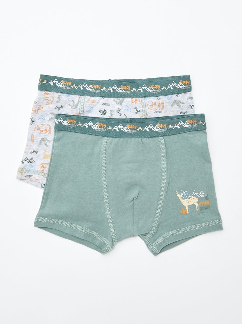 Lot de 2 boxers 'Petit Béguin' Beige - Kiabi