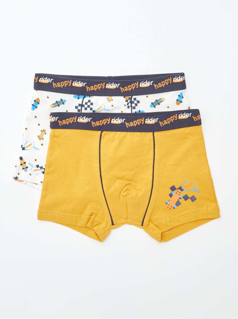 Lot de 2 boxers 'Petit Béguin' Beige - Kiabi