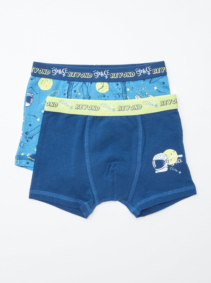 Lot de 2 boxers 'Petit Béguin' Bleu - Kiabi