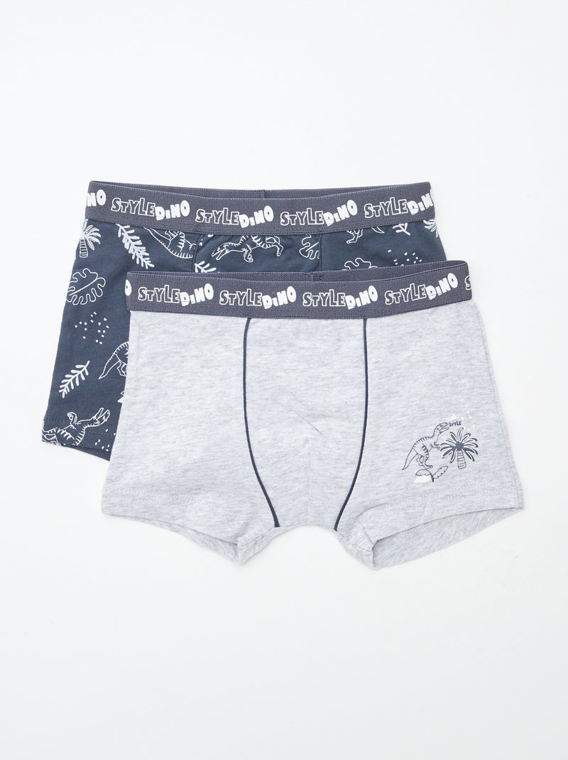 Lot de 2 boxers 'Petit Béguin' Gris - Kiabi