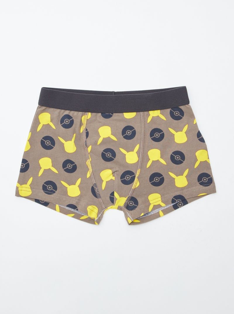 Lot de 2 boxers 'Pokémon' Gris/noir - Kiabi