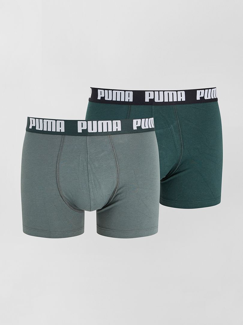 Lot de 2 boxers 'Puma' kaki - Kiabi