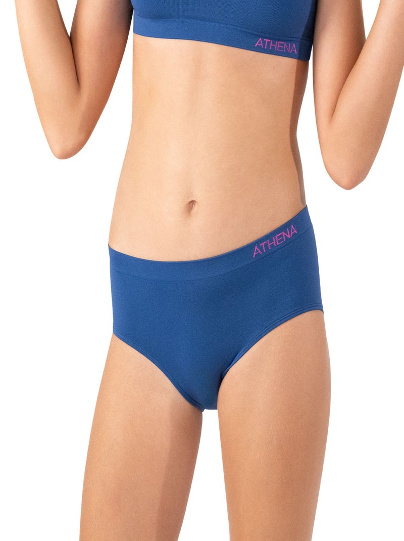 Lot de 2 boxers sans couture Fashion Athena Bleu Bleu - Kiabi