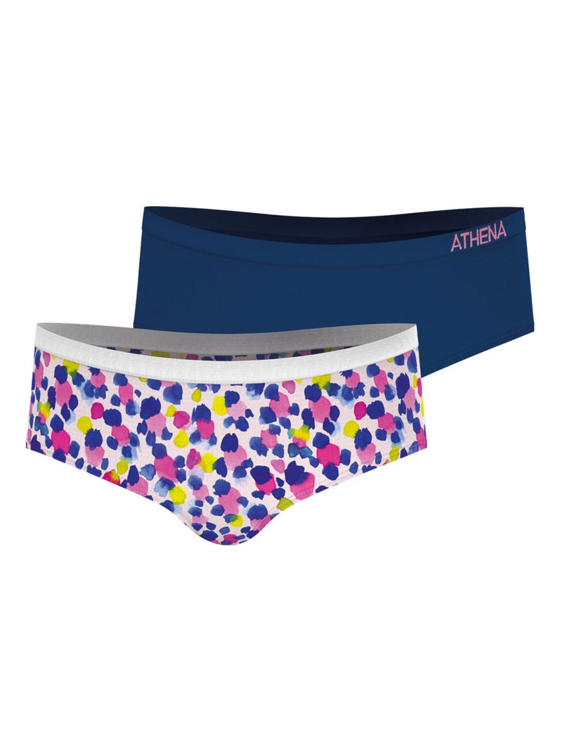 Lot de 2 boxers  Sans Couture Fashion Athena Bleu - Kiabi