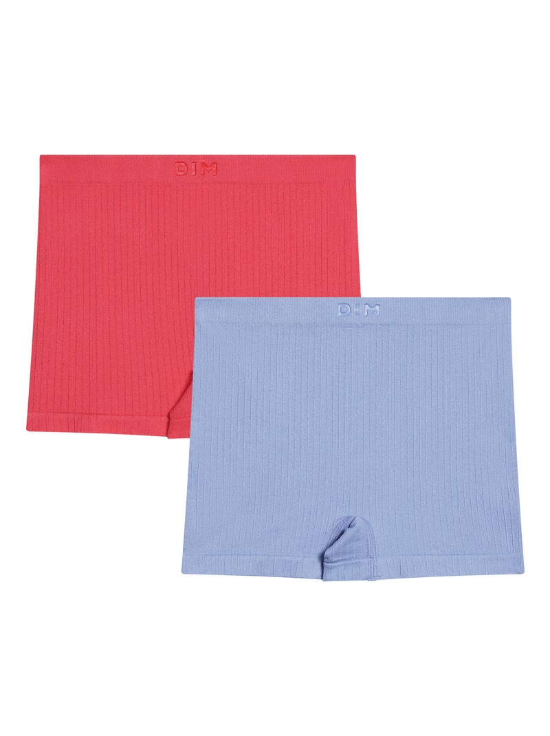 Lot de 2 boxers sans coutures Seamless Bleu anthracite - Kiabi