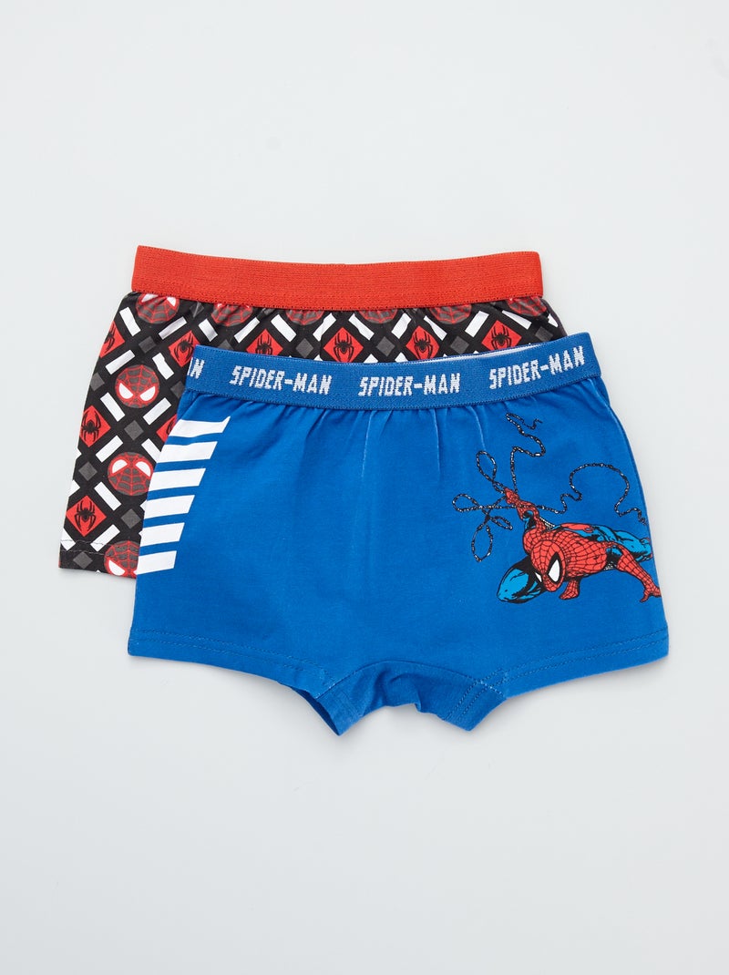 Lot de 2 boxers 'Spider-Man' bleu - Kiabi