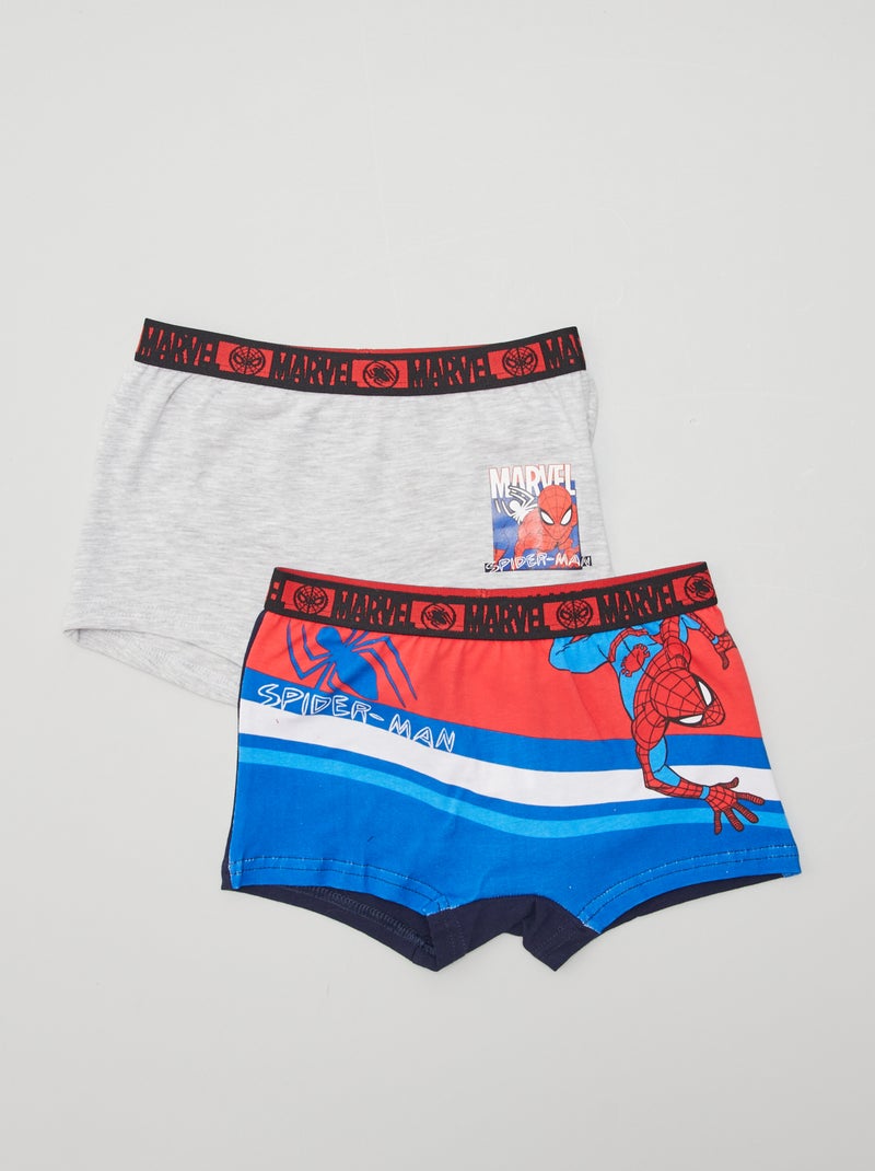 Lot de 2 boxers 'Spider-Man' Gris - Kiabi