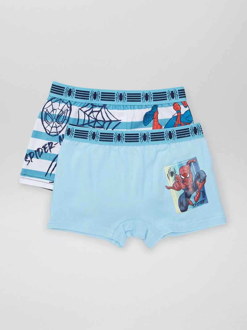 Lot de 2 boxers 'Spider-Man' 'Marvel' Bleu - Kiabi