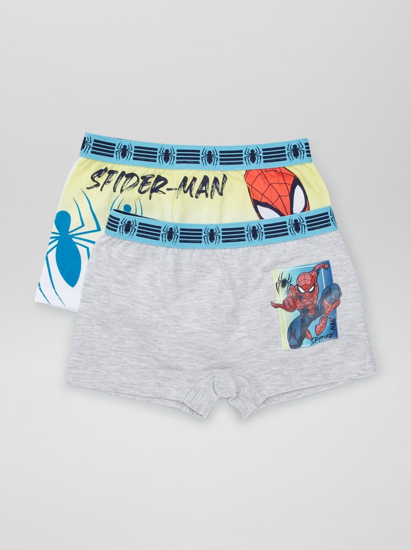 Lot de 2 boxers 'Spider-Man' 'Marvel' Gris - Kiabi
