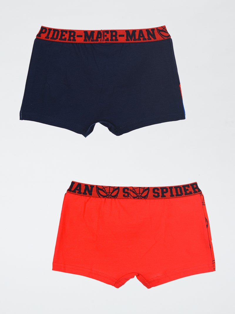 Lot de 2 boxers 'Spider-man' ROUGE - Kiabi