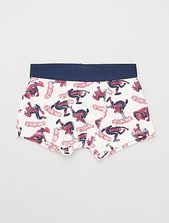 Boxers Garçon Spiderman - Lot De 2 En 100% Coton, Ceinture élastique Rouge MARVEL