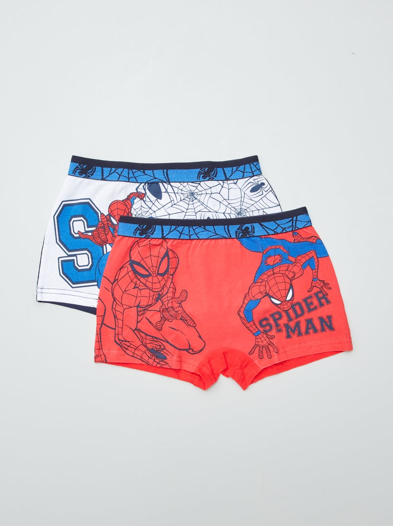 Lot de 2 boxers 'Spiderman' 'Marvel' Blanc - Kiabi