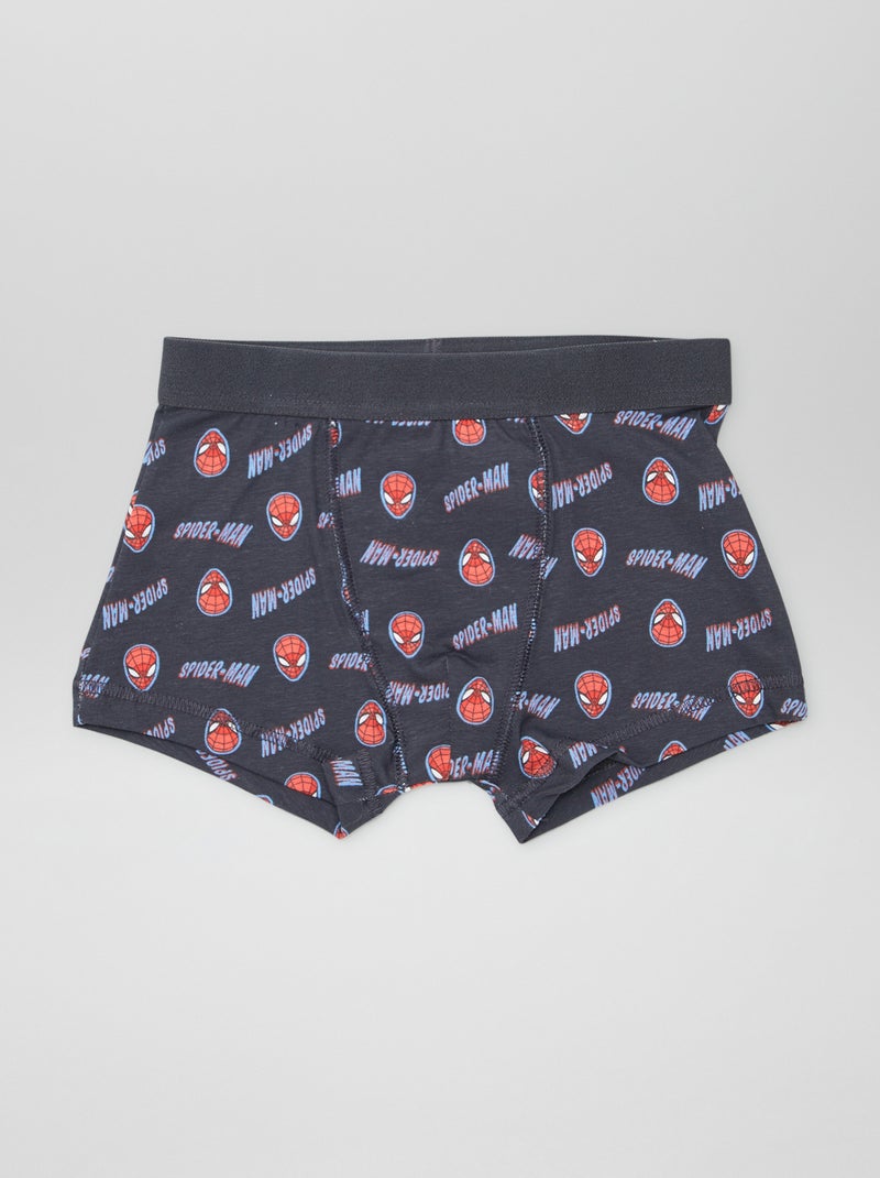 Lot de 2 boxers 'Spiderman' Noir/Blanc - Kiabi
