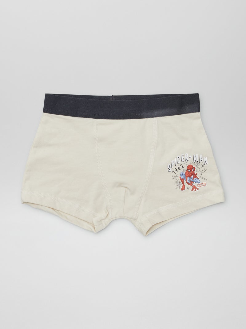 Lot de 2 boxers 'Spiderman' Noir/Blanc - Kiabi