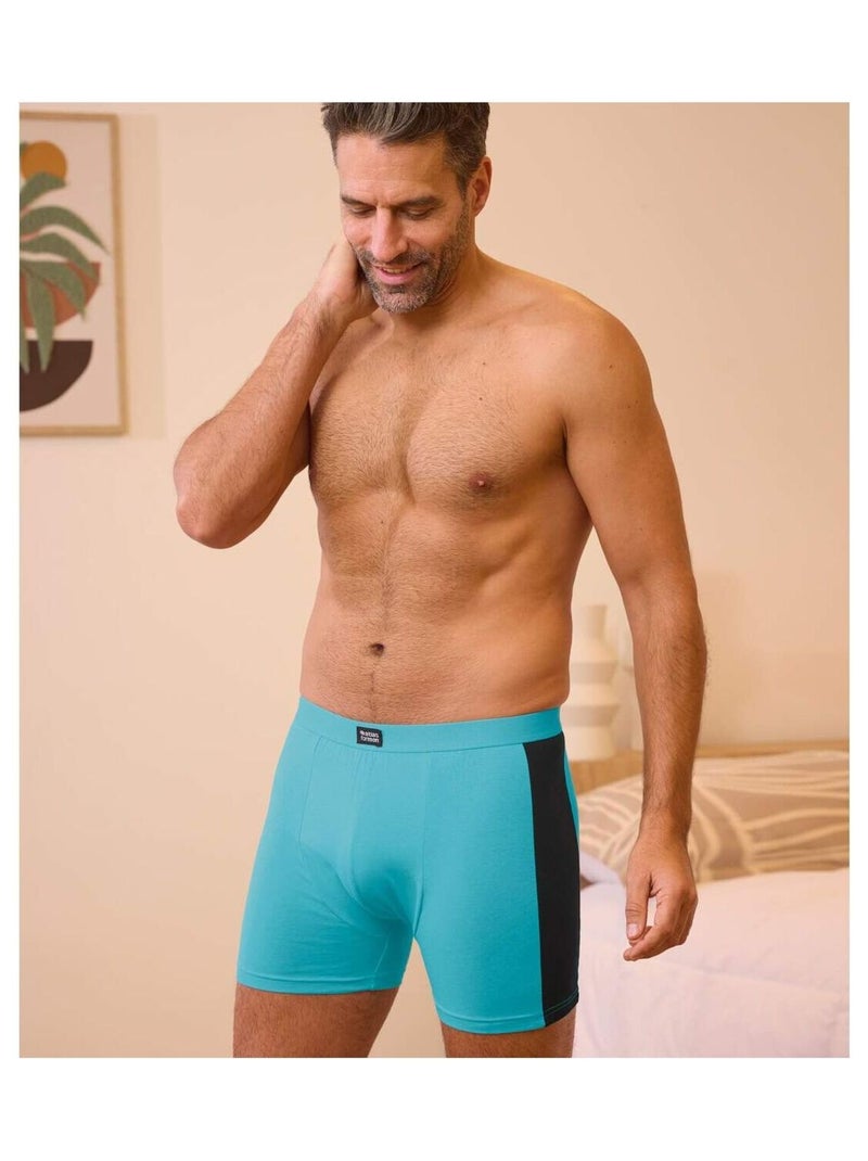 Lot de 2 Boxers Sport  - ATLAS FOR MEN Noir Bleu - Kiabi