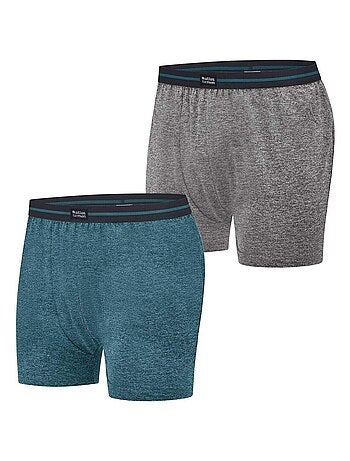 Lot de 2 Boxers Bicolore Stretch - ATLAS FOR MEN