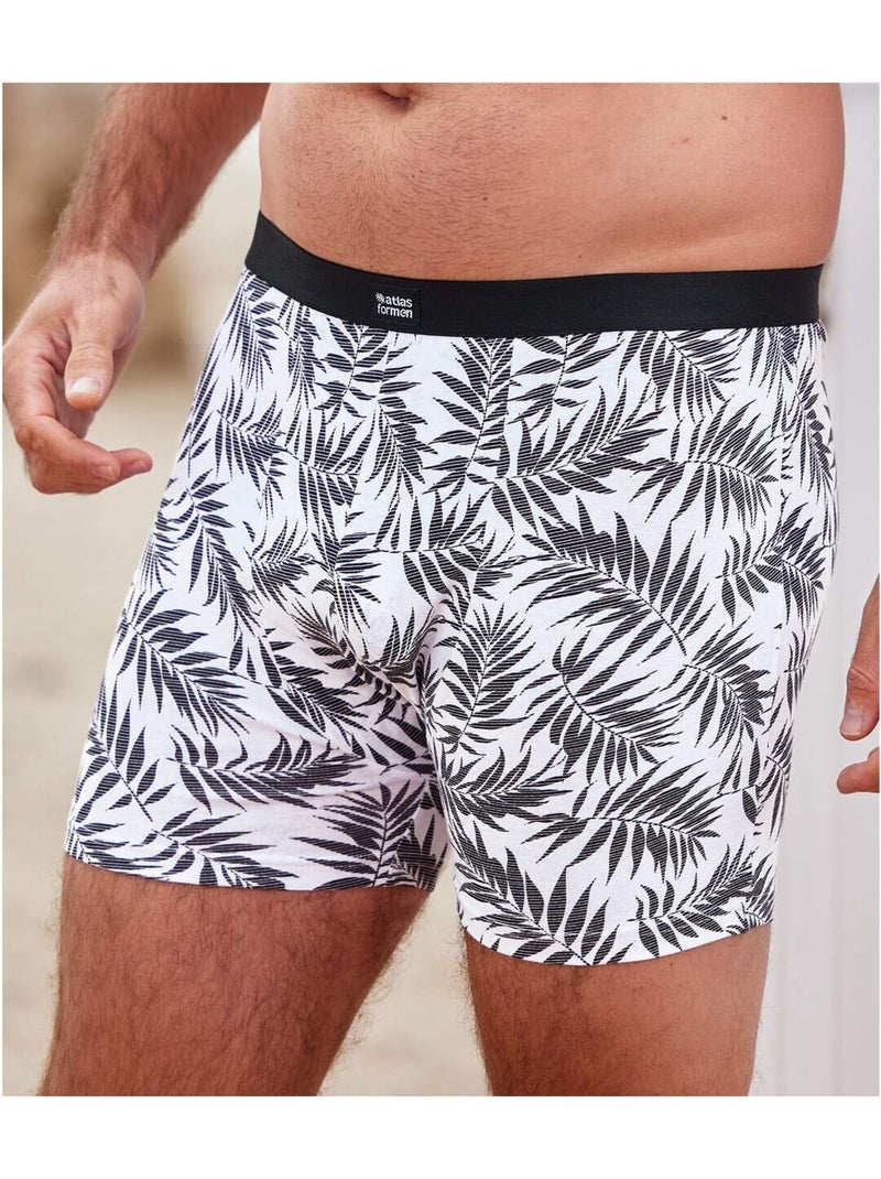 Lot de 2 Boxers Stretch Confort  - ATLAS FOR MEN Noir - Kiabi