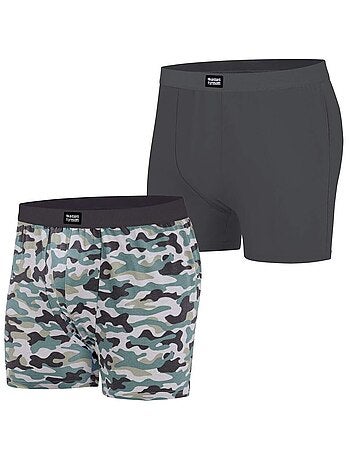Lot de 2 Boxers Stretch Fantaisie - ATLAS FOR MEN